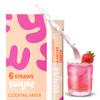 Twyst Cocktail & Mocktail Mixer Straws, Strawberry Meyer Lemon, 6 Pack view 1