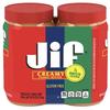 20 Pack Jiif Creamy Peanut Butter Twin Pack, 20-48 Ounces, Smooth, Creamy Texture, No Stir Peanut Butter view 1