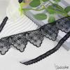 Mysterious Lace Masquerade Mask Blindfold Hollowed Flower Lace Adjustable Eye Mask Halloween Cosplay Costume Accessories Valentine Gifts for Women (Black4) view 3