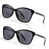 SKYOLUY Premium Bifocal Reading Sunglasses for Women, Retro Cateye Sun Readers UV400 Protection, Classic Shades (2PC Black, 2.5) view 1