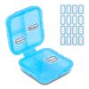Travel Pill Organizer 6 Compartments Portable Pill Case with Double Lock Food-Grade PP Pill Box Compact for Purse Pocket view 1