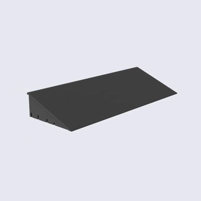 xjdagaoge Threshold Ramps, Portable Plastic Ramps, Floor Transition Strips, Wheelchair Threshold Ramps, Sidewalk Ramps, Easy to Install(Black,50 * 12 * 4cm)