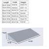 xjdagaoge Threshold Ramps, Portable Plastic Ramps, Floor Transition Strips, Wheelchair Threshold Ramps, Sidewalk Ramps, Easy to Install(Black,50 * 12 * 4cm) view 2