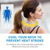 2 Pack Neck Cooling Tube with Insulated Bag, Reusable Ice Neck Ring, Wearable Neck Cooler for Women Men, Freezes Below 64F/18C, Cooling Collar for Summer Heat, Outdoor Work Sports Lemon Yellow view 2