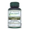 Green Organic Supplements Acetyl L-Carnitine, Carnitine, ALC, 90 VCaps, High Absorbable, Non-GMO, Gluten-Free (Single) view 1