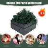Crinkle Cut Paper Shred Filler, 1 LB Dark Green Basket Filler Shredded Paper, Confetti Stuffing for Basket Filling, Halloween, Thanksgiving, Christmas, Birthdays, Gift Wrapping, Stuffer Party Supplies view 2