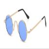SightPerk Men Women Retro Metal Round Reading Glass UV Protection Tinted Lens Outdoor Reading Glasses (Gold Blue, 3, x) view 1