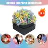 Colorful Crinkle Cut Paper Shred Filler, 2 LB Basket Filler Shredded Paper, Confetti Stuffing for Easter Basket Filling, Easter, Birthdays, Weddings, DIY Gift Wrapping, Stuffer Party Supplies view 2