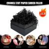 Black Crinkle Cut Paper Shred Filler, 2 LB Basket Filler Shredded Paper, Confetti Stuffing for Basket Filling, Halloween, Thanksgiving, Christmas, Birthdays, Gift Wrapping, Stuffer Party Supplies view 2