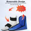 SFKLYU Foot Drop Fixation Splint Ankle Support Stabilizer Brace Adjustable Ankle Support Wrap Strap for Foot Drop, Varus, Valgus Correction, Foot Training Equipment,Left,S view 2