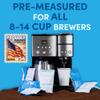 Colombian Coffee Packets Medium Roast Ground, 2oz Bulk Portion Packs for 12-Cup Drip Maker, Pre-Measured Fractional Bags, 100 Count view 3