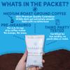 Colombian Coffee Packets Medium Roast Ground, 2oz Bulk Portion Packs for 12-Cup Drip Maker, Pre-Measured Fractional Bags, 100 Count view 4