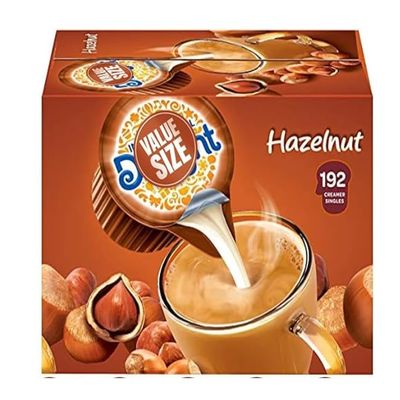 Delight Hazelnut Creamer Singles, Coffee Creamer Hazelnut 192 Creamer Singles Included Great for Offices, Restaurants, Coffee, Bar, Gift and Homes