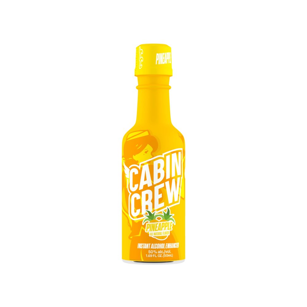 Cabin Crew Real Fruit Flavored Liquid Enhancer 1.69 fl. oz. (Pineapple)