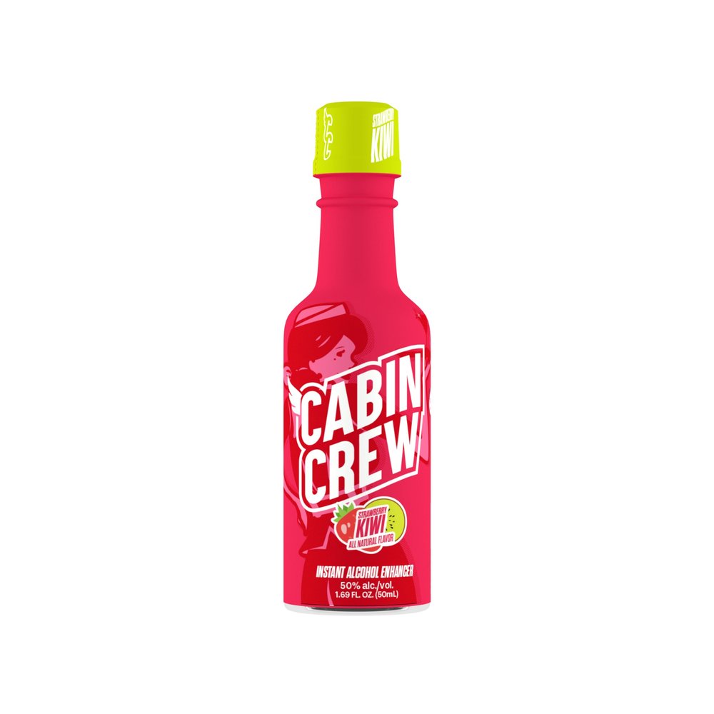 Cabin Crew Real Fruit Flavored Liquid Enhancer 1.69 fl. oz. (Strawberry Kiwi)