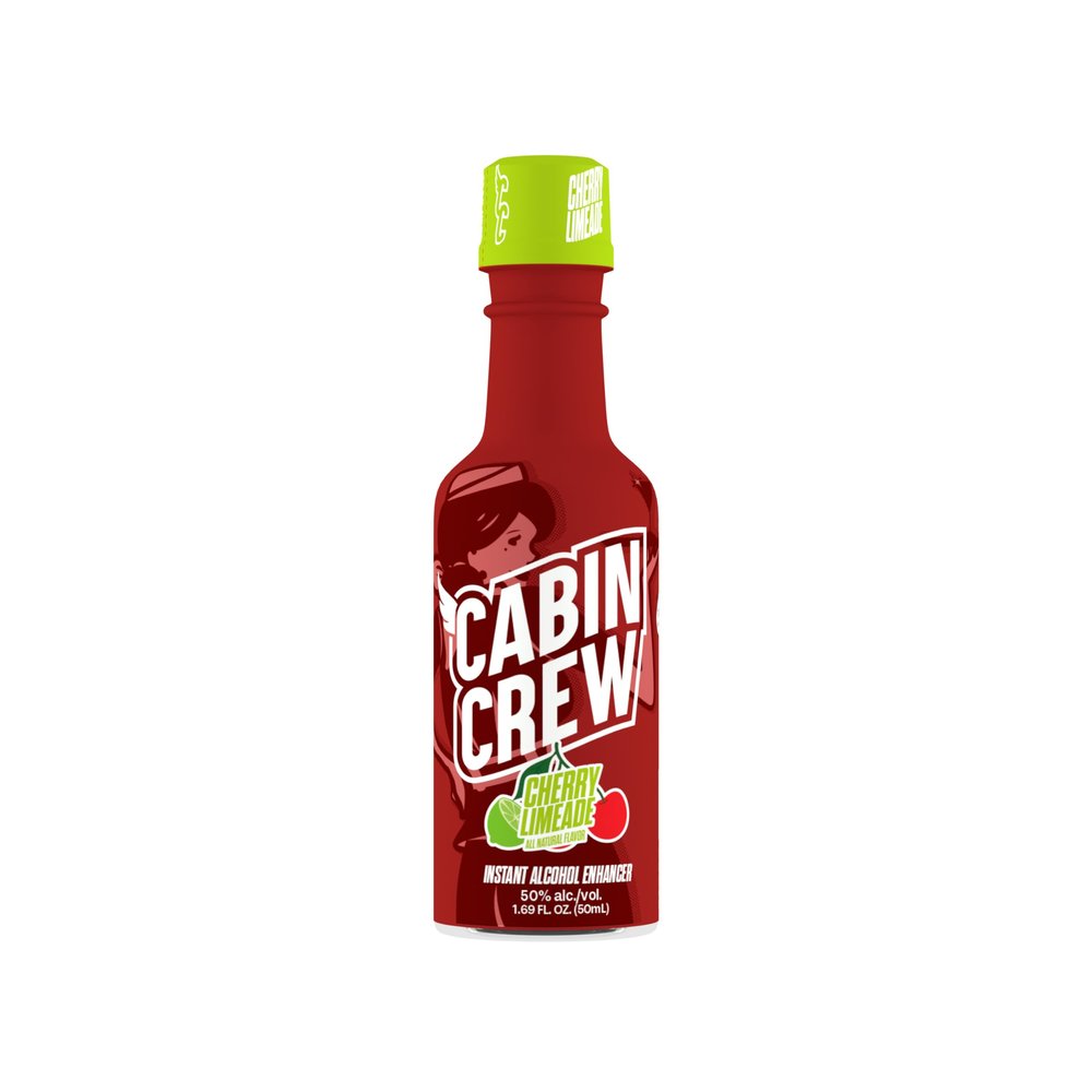 Cabin Crew Real Fruit Flavored Liquid Enhancer 1.69 fl. oz. (Cherry Limeade)