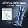 UREVO Smart Leg Recovery PT Pro, AI-Powered Tech Rechargeable Air Compression Massager Boots for Circulation, Smart Pain Senser and Foot Muscle Recovery to Athletes After Summer Sports, Blue view 3