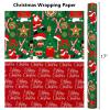 MAYPLUSS Christmas Nutcracker Wrapping Paper Roll - 17 Inch X 33 Feet - Metallic Gift Wrapping Paper Christmas Tree Holly Santa Claus Candy Cane Reversible Snowflakes for Holiday Party New Year Kids view 4