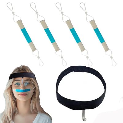 Waterproof Nose Bandage, Rhinoplasty Glasses Holder with Protective Cover+ Elastic Bandage Dressing Holder for Nose SurgeryNasal Postoperative Supplies
