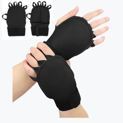 Weighted Gloves for Tremors Adjustable Hand Stability Aid Parkinson's Patient Grip Strength Trainer Tremors Provide Helps with Maximum Finger Weight Strenthening Motor Skills Tool(Black) (1 Pair)