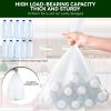 Trash Bags, Biodegradable High Load-Bearing Trash Bags, Small Size, Durable and Leakage-Proof, Kitchen Bathroom Office Use (White, 4 Gallons100 PCS) view 2