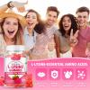 softbear L-Lysine Gummies for Adults & Kids, L Lysine 1000mg Chewable Lysine Supplement for Lips & Oral Health, Immune & Collagen Support, Vegan, Non GMO, Gluten-Free, Raspberry Flavor 60 Count view 3