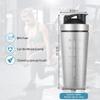 AOOWU Stainless Steel Shaker Bottle with Wire Whisk Ball 900ml, Leak Proof Metal Shaker Bottles for Protein Mixes, Supplement Protein Shake Cup, Water Bottle Portable Pre Workout Gym Sports view 2