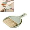 JTLB Mini Broom Dustpan Set Smile Face Plastic Handheld Efficient Cleaning Portable Tiny Brush Dustpan for Tabletop Office (Green) view 4