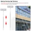 Extra Long Window Cleaning Pole, 16 20 25 Feet 30 35 40 FT Window Washing Kit for Malls/Apartment, Glass Cleaner Tool for Tiles/Shower Glass Doors(Length 5m/16.4ft) view 4