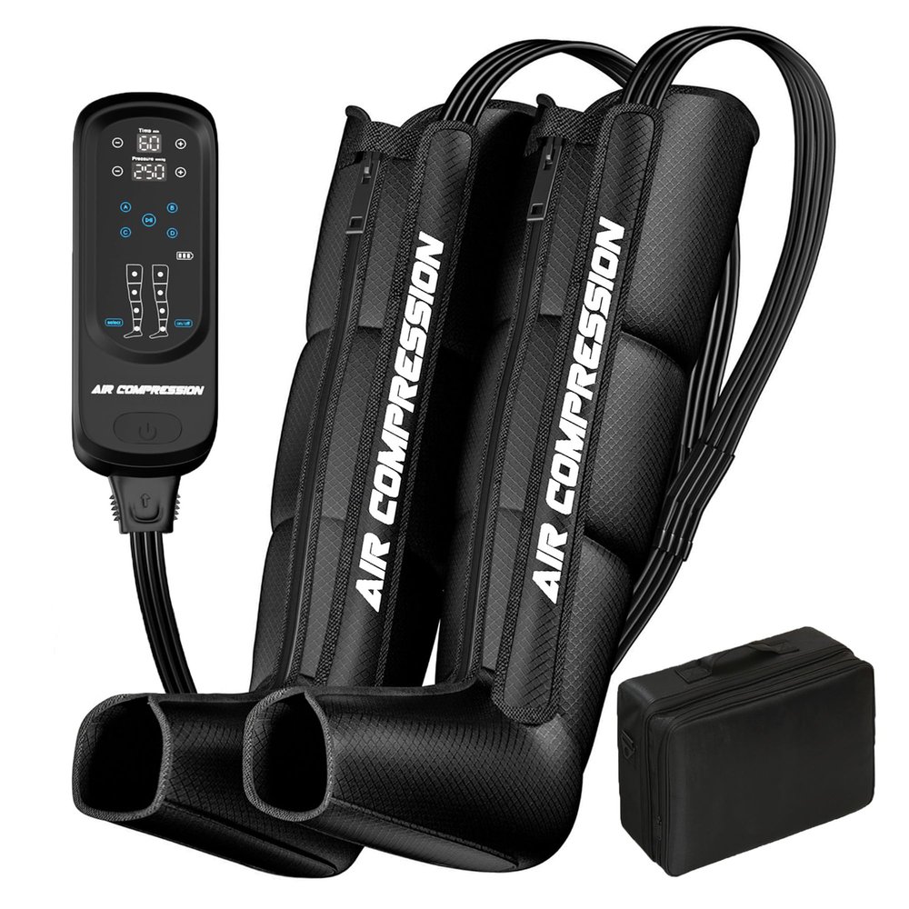 Air Compression Therapy System, Leg Massager for Pain and Circulation, Full Leg Recovery Boots Cordless Air Compression Boots, Fast Recovery Therapy for Athletes, M
