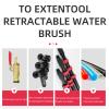 Water Supply Rod Kit, Glass Cleaning Tool, with Rubber Scraper Retractable Water Supply Rod for Cleaning Solar Panels and Window Glass, Overhead Cleaning,7.2M/24FT view 3
