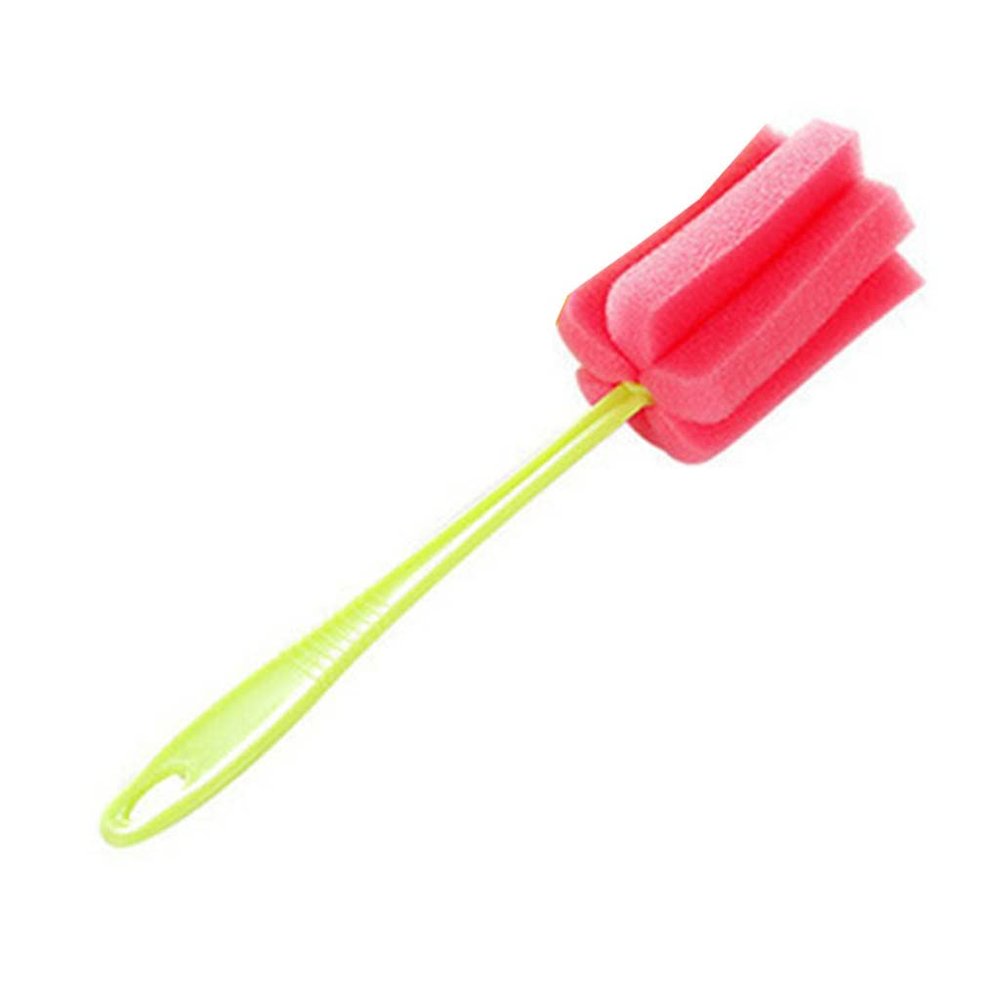 cunueae Sponge Cleaning Brush Soft Sponge Cup Brush Wineglass Water Bottle Coffe Tea Mug Brush with Long Handle Scrubber Kitchen Cleaning Tool