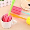 cunueae Sponge Cleaning Brush Soft Sponge Cup Brush Wineglass Water Bottle Coffe Tea Mug Brush with Long Handle Scrubber Kitchen Cleaning Tool view 2