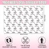 100Pcs Mother's Day Tissue Paper for Gift Bags Black White I Love You Heart Printed Tissue Paper for Gift Wrapping for Happy Mother's Day Birthday Party DIY Craft, 20 14 Inches view 2