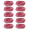 Gumney 10pcs Fluffy Mini Craft Bows Faux Mink Fur Tiny Bow for DIY Hair Accessory, Treat Bows, Sewing Scrapbooking, Party Decorations, 3x7cm, Bean Paste view 1