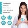 Angel's Peel Lounge Menstrual Cup for Women - 100% Medical-Grade Leak-Free Soft & Flexible Silicone Cup - 12 Hour Leak Protection Eco-Friendly & Reusable Period Cups for Women - Blue - Large view 3