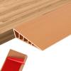 EaseThrift 1" Rise Threshold Ramps for Doorways 40'' L Floor Transition Strip Self-Adhesive Wheelchairs Ramps, Edge Door Threshold Reducer Transition Strips for Home Steps (Brown) view 1