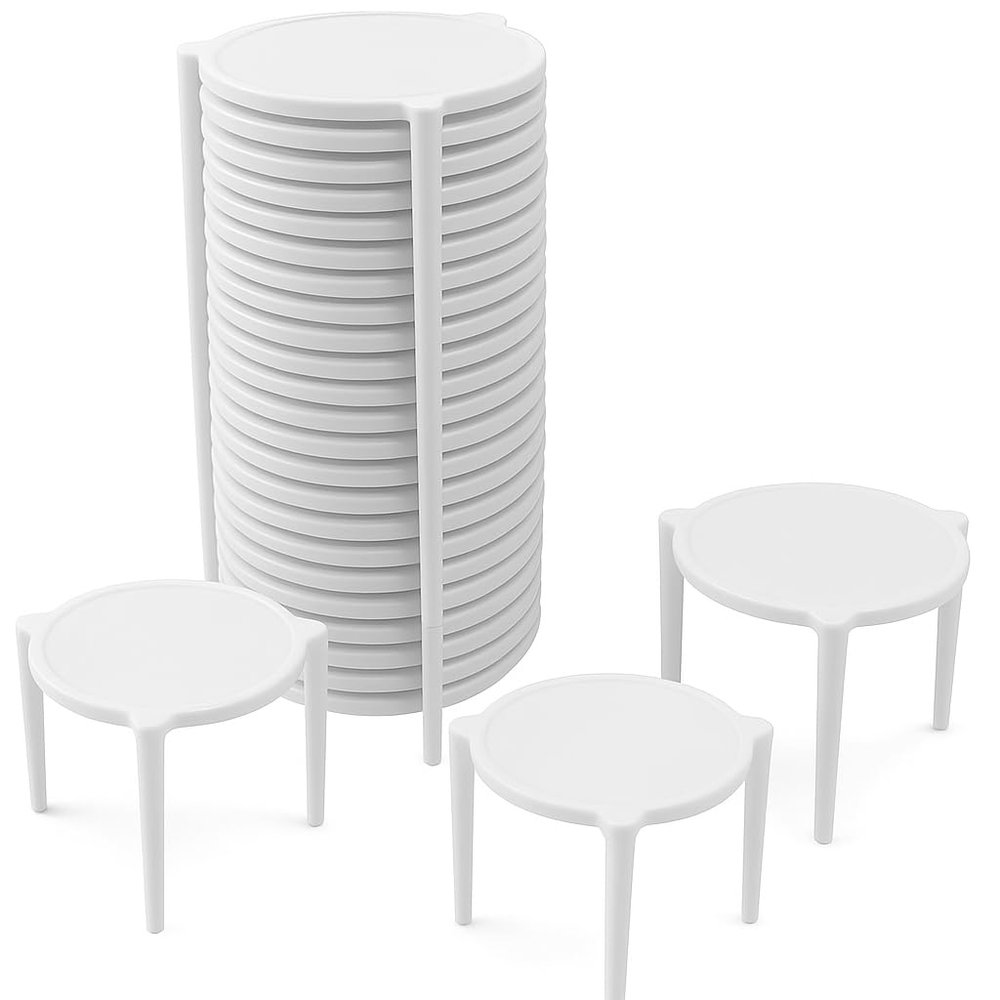 100 Pack Pizza Saver Lid Supports BPA Free Plastic Tripod for Pizza Boxes Food Graded Delivery Insert Fits 6 to 18 Inch Pizza Boxes Disposable Pizza Saver Stand & Stackable Supplies Pizza Tripod Savers