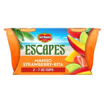 Del Monte Escapes Mango Strawberry - Rita 2-7 oz Cup