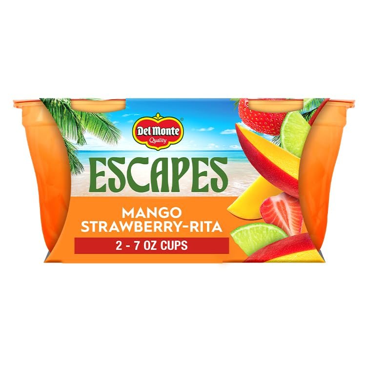 Del Monte Escapes Mango Strawberry - Rita 2-7 oz Cup
