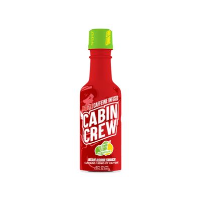Cabin Crew Red Eye | Real Fruit-Flavored Liquid Enhancer | Caffeine-Infused, 1.69 fl. oz (Red Eye: Lemon Lime)