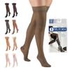Truform Sheer Compression Stockings, 15-20 mmHg, Women's Thigh High Length, 20 Denier, Espresso, Large view 1