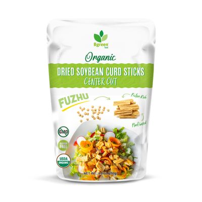 Big Green Organic Food - Organic Soybean Curd Sticks (Center Cut), Vegan Protein, Pure, Made with Non-GMO Soy, 8.8 oz (6 Packs, 52.8, Ounce)