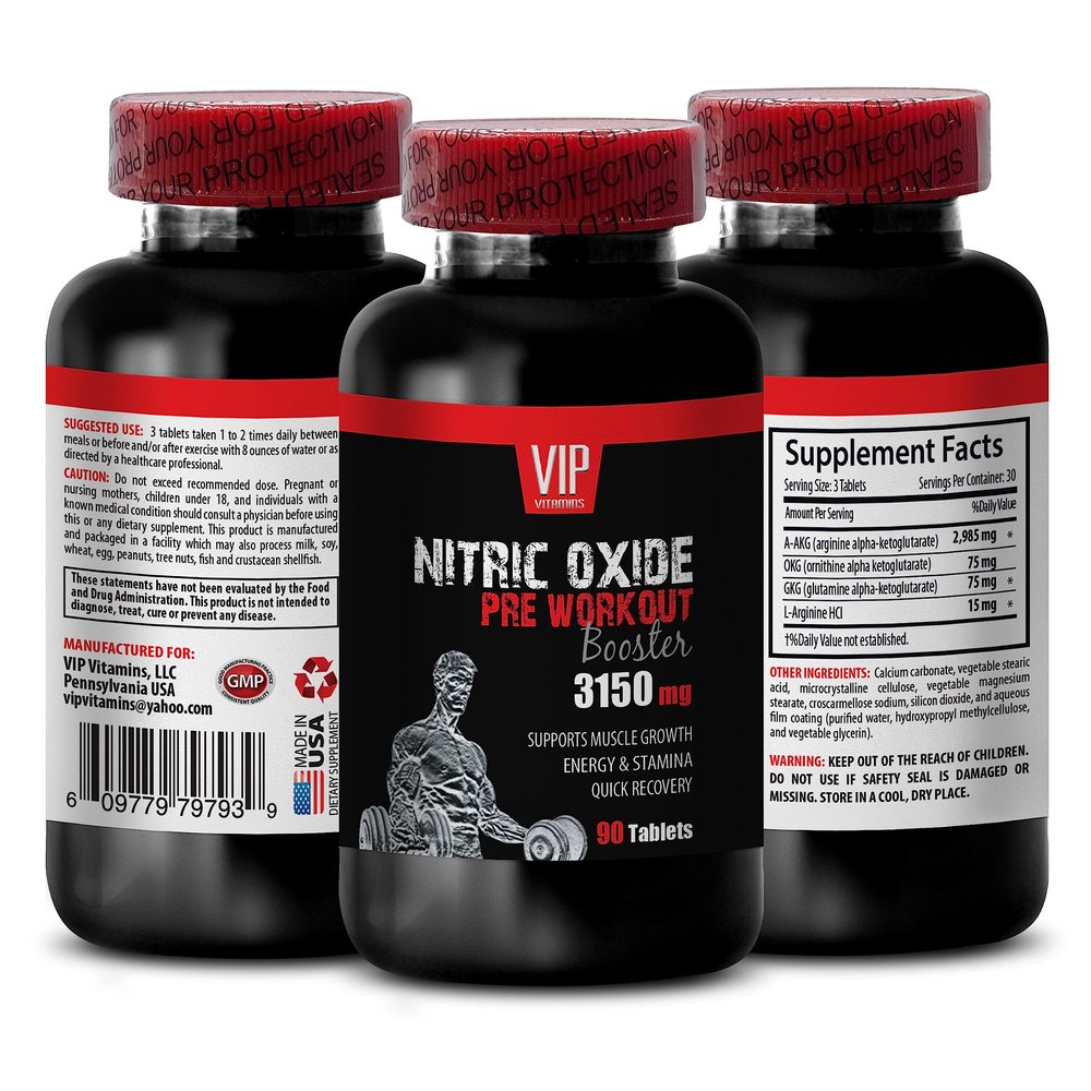 AAKG, OKG, GKG, AKIC - NITRIC OXIDE UNIQUE COMPLEX - nitric oxide for women, nitric oxide supplement pre workout, nitric oxide supplement L-arginine, nitric oxide tablets 1 Bottle 90 Tablets