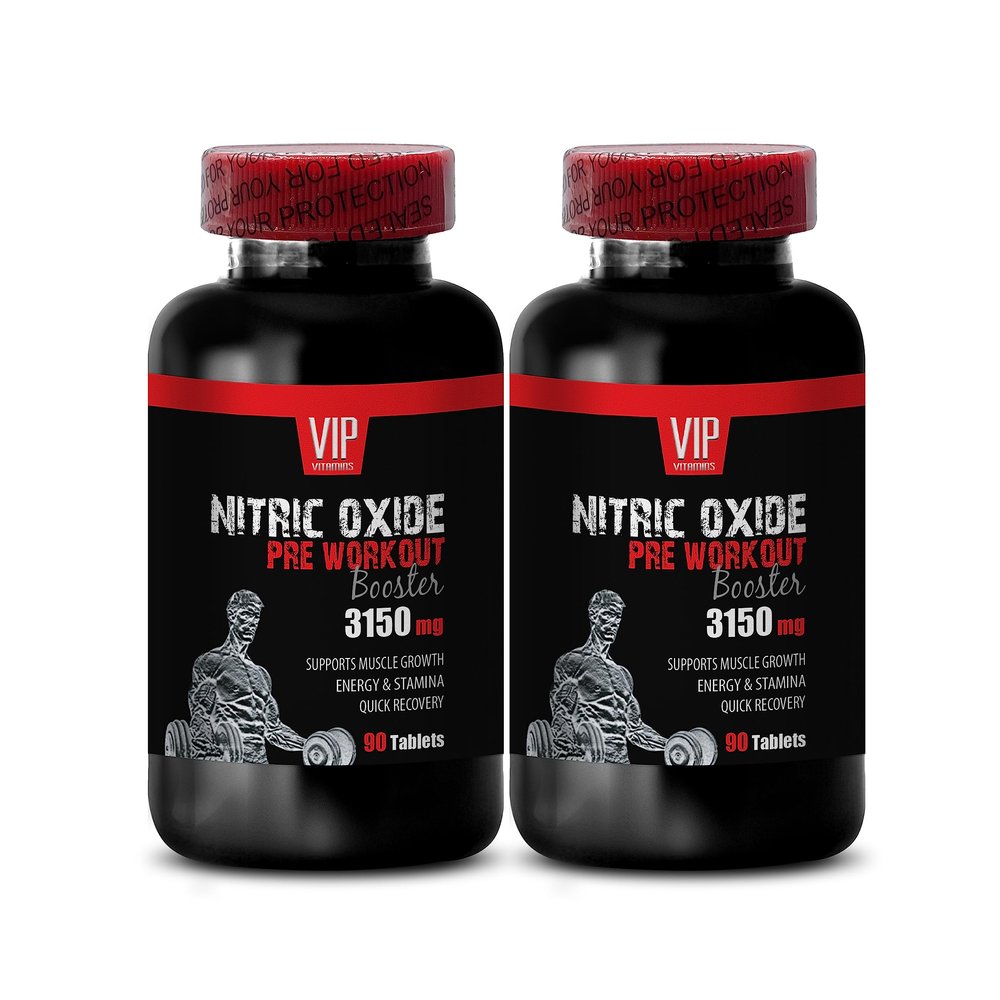 nitric oxide tablets - NITRIC OXIDE UNIQUE COMPLEX - AAKG muscle nitric oxide, OKG circulation improvement, GKG nitric oxide ATP synthesis, AKIC endurance enhancer, nitric oxide 2 Bottles 180 Tablets