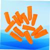 Disposable Latex Anti-Skid Finger Cover Thick Fingertip Protector Orange for Painting Nail Art Pack view 2