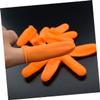 Disposable Latex Anti-Skid Finger Cover Thick Fingertip Protector Orange for Painting Nail Art Pack view 3