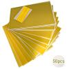 AimtoHome Cellophane Treat Bags Yellow, 9x6 inches, 50 Pack with Ties,Small Party Favors bags for Cookie Candy Popcorn view 2
