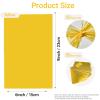 AimtoHome Cellophane Treat Bags Yellow, 9x6 inches, 50 Pack with Ties,Small Party Favors bags for Cookie Candy Popcorn view 3