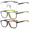 Reading Glasses for Men Sporty Design TR90 Blue Light Blocking Reader Comfortable and Flexible Lightweight HLC +2.0 view 1